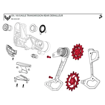 Pulley set Sram XX T-TYPE EAGLE AXS