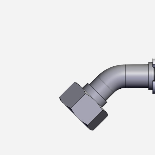 HIDRAVLIČNI PRIKLJUČEK DKOS 8 S ŽENSKI KOLENO 45° DN6 - M16x1,5 (ROTACIJA 0°)